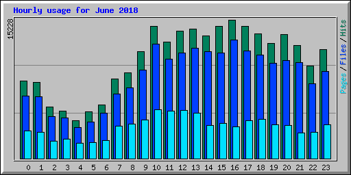 Hourly usage for June 2018